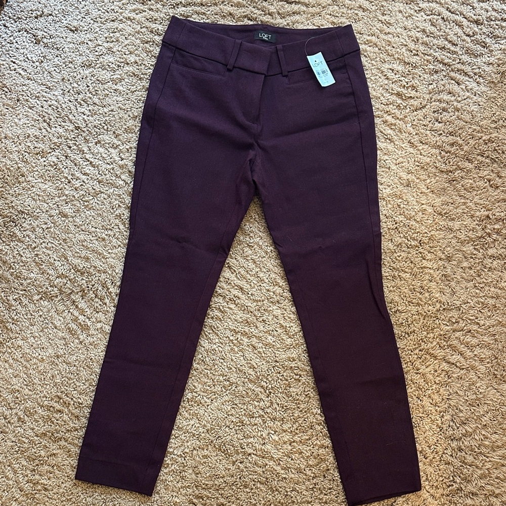 LOFT Deep Purple Trousers